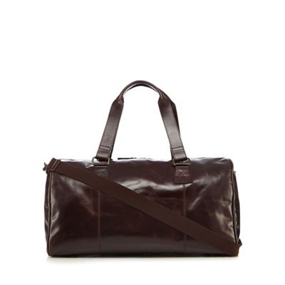 Designer brown 'Brooklyn' leather holdall bag